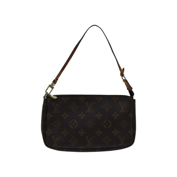 Pre Loved Louis Vuitton Pochette Flicie Monogram Clutch Women Brown Clutch Bags - Picture 2 of 8